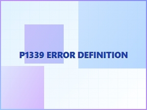 P1339 Error Definition and Causes